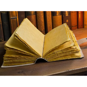 Diario de Cuero con Estampado de Brujas Blancas Mágicas, Grimoire, Libro de Sombras, Wicca, Tarot, Cuaderno Oculto Hecho a Mano, Al-Amir, Cuaderno de Lectura Hecho a Mano - Product Image 6