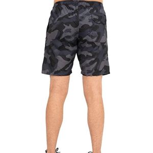 Shorts de course légers pour hommes, camouflage noir et gris, pour marathon, entraînement athlétique, sport, avec cordon de serrage à la taille - Product Image 6
