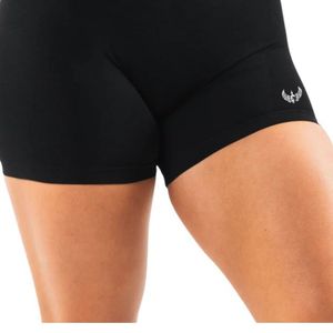 <b>Womens</b> Black High Waist Gymwear <b>Shorts</b> Stretch <b>Compression</b> Workout Fitness Training Yoga Seamless Activewear Performance Wear - Product Image 6