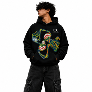 Sudadera con Capucha Oversize con Estampado Gráfico, Unisex, de Tejido Grueso - Product Image 3