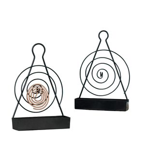 Green Metal <b>Christmas</b> <b>Tree</b> Coil Incense Holder with Star <b>Top</b> and Gift Design Aromatherapy Diffuser Winter Decor - Product Image 2