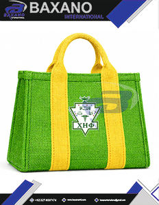 Chi Eta phi sorority กระเป๋าปอกระเจากันน้ำมีซิปกระเป๋าถือลายอักษรกรีกสำหรับสมาชิกชมรม - Product Image 6