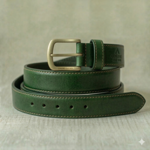 Cinturón de Cuero Vintage para Hombre, Hebilla de Cobre, Estilo Casual, Duradero e Impermeable, de Piel de Vaca - Product Image 2