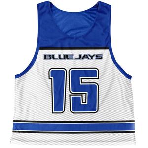 Haute qualité réversible Lacrosse Pinnies jeunesse hommes dernière conception entièrement personnalisable Logo imprimé Lacrosse maillots confortables - Product Image 1
