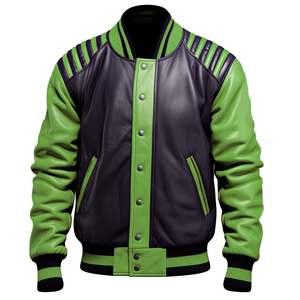 Chaqueta Varsity con Capucha para Hombre, Cuello Alto, Chaqueta Letterman con Botones al Frente, Ropa de Invierno, Logotipo Personalizado - Product Image 4