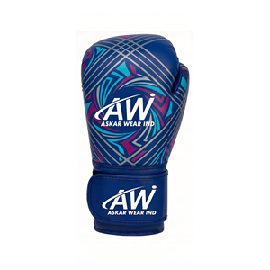 Askar Wear Ind Boxing <b>Gloves</b> <b>12</b> <b>Oz</b> PU Leather Velcro Closure Breathable Full Finger Adult Training Gear - Product Image 2