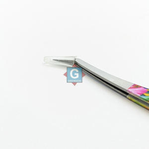 Pinzas Profesionales de Alta Calidad para Pestañas, de Acero Inoxidable con Recubrimiento de Papel, Punta Curva Afilada, Herramientas de Belleza y Maquillaje - Product Image 5