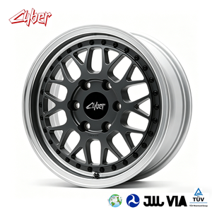 Jantes en alliage <span class=keywords><strong>d</strong></span>'aluminium forgé sur mesure RT-X 2 pièces à 10 rayons croisés pour TOYOTA HIACE Ford VW Mitsubishi 17x6.5 H/P.C.<span class=keywords><strong>D</strong></span> 6/139.7 - Product Image 1