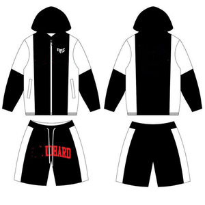 <b>Trendy</b> Custom Panel Jackets Embroidery Patch logo Shorts Windbreaker Set Lightweight Nylon Patchwork Summer Track Suit <b>Hoodies</b> - Product Image 6