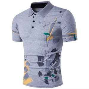 เสื้อโปโลพิมพ์ลายซับลิเมชั่น ผ้าเนื้อนุ่ม ระบายอากาศดี ดีไซน์ทันสมัย ใส่ได้ทุกวัน แฟชั่นผู้ชาย สไตล์สตรีทแวร์ - Product Image 5