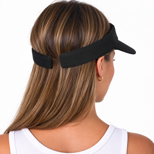 customizable Rigid Slip On Athletic Sun Visor for <b>tennis</b> pickleball golf Open Top Wide Brim spring tension Sports Visor OEME ODM - Product Image 5