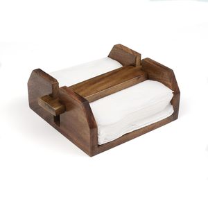 Servilletero de Madera para Bodas, Diseño Moderno y Elegante, Ecológico, Duradero, Anillos para Servilletas de Color Personalizado para Uso en el Hogar y Restaurantes - Product Image 4