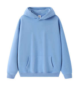 Sweat-shirt unisexe surdimensionné en coton 100% écologique de 330 g/m² pour homme, taille plus, avec logo brodé - Product Image 2