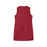Mini robe imprimée pour femmes, robe trapèze à manches bouffantes