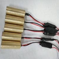 Module de diode laser bleu haute précision 12x26mm 5mW 450nm, angle de faisceau 10 degrés, boîtier en laiton, neuf, garantie 1 an