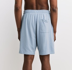 Men's Solid <b>Light</b> Blue Cotton Bermuda Shorts Mid Waist Drawstring Closure Casual Style Breathable - Product Image 2