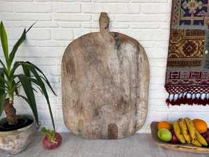Grande planche à pain en bois vintage |   Décoration rustique turque |   Pièce de cuisine artisanale de style farmhouse - Product Image 3