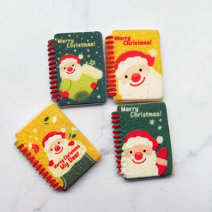 Christmas <b>Mini</b> <b>Notebook</b> Resin Dollhouse Decoration Figurine Santa Diary DIY Accessory for Age 14+ - Product Image 2