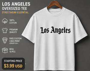 Custom Oversized Streetwear T-Shirt 100% Cotton Heavyweight Graphic Tee | Free Custom Logo Print - Product Image 2