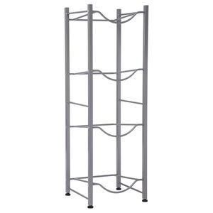 Portabottiglie a 4 livelli in acciaio inox resistente per uso in cucina - Product Image 1