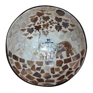 ผู้ผลิตที่เชื่อถือได้ ชามมะพร้าว ของตกแต่งบ้านแบบรักษ์โลก ของตกแต่งบ้าน ชามมะพร้าว เวียดนาม - Product Image 1