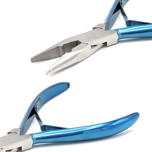 Pince de fermeture bleue de qualité supérieure pour extensions de cheveux et perlage professionnels – Outil de pose d'extensions de cheveux de haute qualité pour une précision optimale - Product Image 3