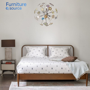 Lit Queen de haute qualité-Jambes métalliques renforcées avec stabilité du cadre en bois pour une utilisation à long terme Cadre de lit-De l'usine VietNam - Product Image 4