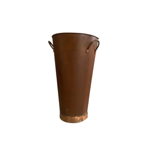 Porte-parapluie autoportant en fer finition bronze/revêtement en poudre galvanisé, capacité unilatérale, pour la décoration de la maison, des hôtels et des halls d'entrée - Product Image 1