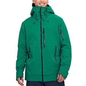Obeermeyer Custom Men <b>Green</b> Waterproof <b>Ski</b> <b>Jacket</b> Obeermeyer Hooded Winter Thermal Snowboard Coat Outdoor Sports - Product Image 3
