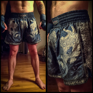Shorts de boxe thaïlandaise imprimés MMA Muay Thai pour hommes, shorts de Muay Thai professionnels, shorts de kick-boxing - Product Image 5