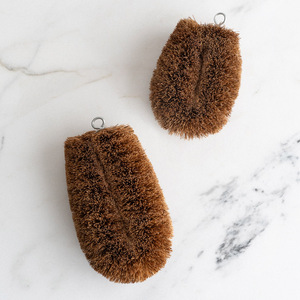 <b>Round</b> coconut scrubber set best-pick eco fiber coir <b>brush</b> kitchen scourer pad cleaning <b>brushes</b> - Product Image 6