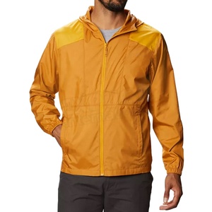 2024 personnalisé hommes veste d'hiver blanc solide Polyester coupe-vent capuche brodé Style formel fermeture éclair OEM Service disponible - Product Image 3