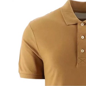 Polo de golf classique tricoté sur mesure pour homme OEM, polo décontracté à manches courtes avec boutons, collection printemps-été - Product Image 3