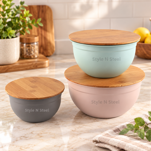Mixing <b>Bowl</b> Food Pot <b>Microwave</b> Safe Induction Cookware <b>Bowl</b> 6 Inch Kitchen Serving <b>Bowl</b> - Product Image 1