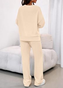 Conjunto Deportivo Oversize para Mujer, Casual, con Logotipo Personalizado, Sudadera con Capucha y Pantalones Jogger, Conjunto Deportivo de Felpa Gruesa para Mujer - Product Image 2