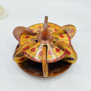 Pot à sucre en bois avec tapis à thé, ensemble de pot à sucre en bois naturel pour la table à thé ou à café, accessoires de cuisine - Product Image 1