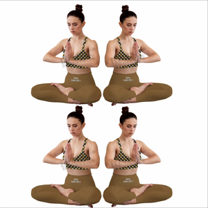 Nouveaux ensembles de yoga élégants 2 pièces pour femmes avec leggings taille haute et soutien-gorge de sport, ensembles de yoga pour femmes - Product Image 6