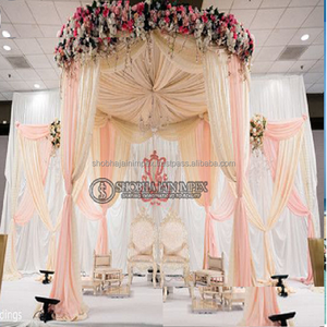 Decoración de Mandap de Tela para Interiores, Arreglo Tradicional de Mandap de Tela para Bodas, OEM ODM Disponible en India - Product Image 5