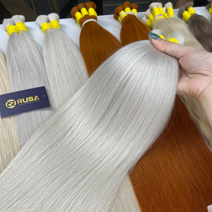 Extensiones de Cabello Humano Vietnamita al por Mayor, Cabello Virgen a Precio de Mayoreo, Color Platino, Largo y Liso - Product Image 2