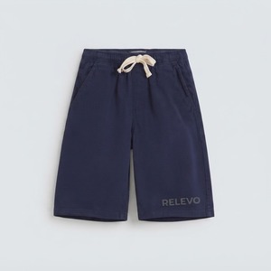 Shorts Bermuda Homme Couleur Unie Taille Élastique Taille Mi-Haute Décontracté Tissé Avec Poches Logo sur la Jambe Droite - Product Image 2