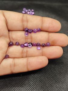 Cabujón de Amatista Natural de Forma Redonda, Base Plana, Calibrado, Forma Beda, Gemas de Calidad, Todos los Tamaños Disponibles - Product Image 2