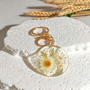 Modern Resin Key Ring Featuring Minimalist Transparent Style Decorative Accessory For Office And Home Keys - Product Image 1