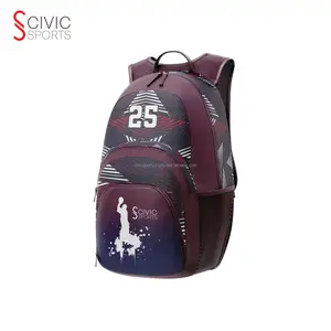 Customized waterproof sport back bag pack gym basketball backpacks 2023 new style Sublimation Sports Bag pack