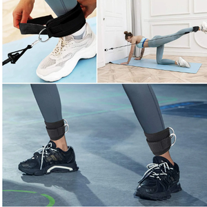 Correas de tobillo ajustables de neopreno con anillo en D, protección profesional para máquina de cable, muñequera acolchada para gimnasio, para ejercicios de glúteos y piernas. - Product Image 5