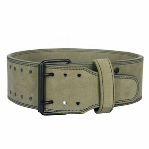 Factory Direct Weightlifting Power <b>Belt</b> with Leather Material, Heavy Duty Steel Buckle, Non-Slip Adjustable Support for Gym - Product Image 3