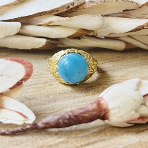 Anillos de Calcedonia de Diseño Moderno, Anillos Tribales de Latón para Mujer, Chapados en Oro de 18k, Joyería Vintage de Alta Gama para Venta al Por Mayor/OEM/ODM - Product Image 4