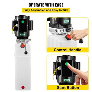 Centralina Idraulica per Sollevamento Auto in Acciaio Inox 6L, 220V 50Hz 1ph 2750 PSI, Nuova e in Materiale Plastico - Product Image 4