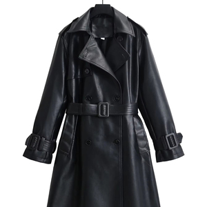 Exclusive Women Cowhide Long <b>Coats</b> Winter Wholesale Real Leather Jackets For Women's Trendy Fashion Sheepskin Long <b>Coat</b> - Product Image 1