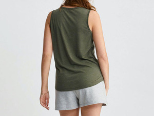 Women's Summer <b>Tank</b> <b>Top</b> Airy Lightweight <b>Knitted</b> Fabric Feel Seamless Construction Casual Comfortable Sleeveless Design Fashion - Product Image 2