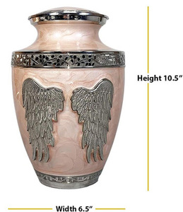 Urnas Funerarias Decorativas de Latón para Cenizas de Adultos, Urnas Hechas a Mano para Hombre y Mujer, Urnas Decorativas, Urnas Funerarias - Product Image 2